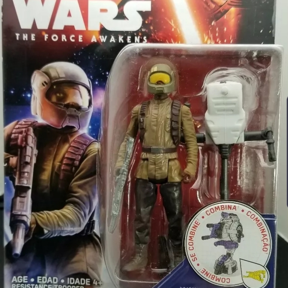 Star wars The Force Awakens resistance trooper action figure 3.75" *